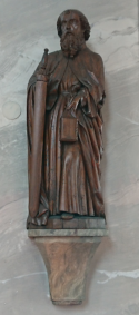 Statue von St. Paulus in der Pfarrkirche Scherstetten