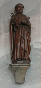 Statue von St. Peter aus der Pfarrkirche von Scherstetten