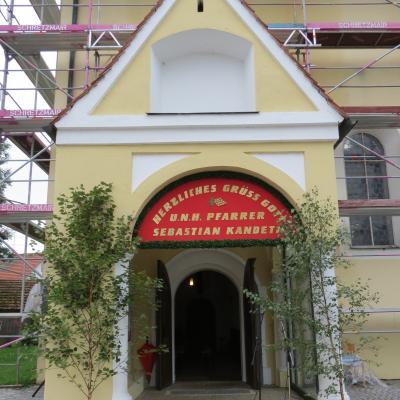 Begrüßung Pfr. Sebastian in Gennach